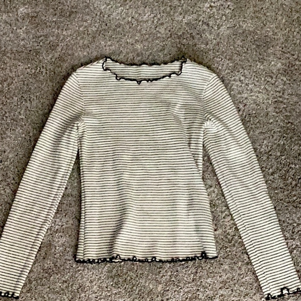 Shein Ribbed Stripe Long Sleeve